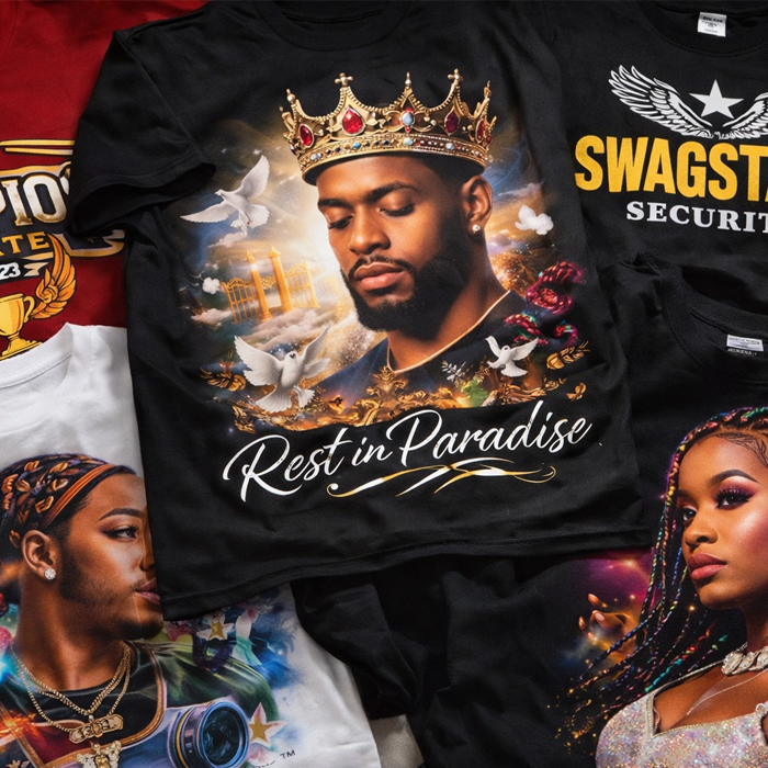 Custom t-shirt design service